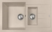 Zlewozmywaki - Zlew PLADOS ELEGANCE 78.15 JASNY BEŻ (avena 94) (AM781594) - miniaturka - grafika 1