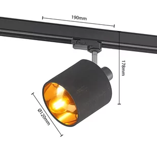 Arcchio Heleni spot system szynowy czarno-złoty - Lampy pozostałe - miniaturka - grafika 4