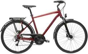 Rower trekkingowy męski Kross Trans 4.0 M 28 L(21") rubinowy/czarny - Rowery - miniaturka - grafika 1