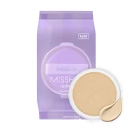 Podkłady do twarzy - Missha Glow Layering Fit Cushion, No 17 Ivory Wkład - miniaturka - grafika 1