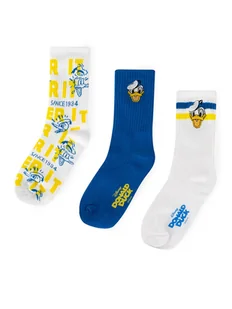 Mickey&Friends Zestaw 2 par wysokich skarpet dziecięcych ACCCS-SS24-317DSTC Granatowy - Skarpetki dla dzieci - miniaturka - grafika 1