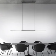 Lampy sufitowe - Lampa wisząca LED PURE Surface, szary, 125 cm, aluminium 3000 K - miniaturka - grafika 1