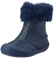 Botki damskie - Naturino Dordy, skórzane botki i wełniane dziewczyny i dziewczęta, Granatowy, 21 EU - miniaturka - grafika 1