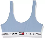 Biustonosze - Tommy Hilfiger Damski biustonosz bez podszewki, Niebieski księżycowy, XL - miniaturka - grafika 1