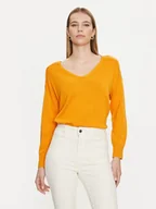Swetry damskie - Morgan Sweter 241-MOLLI Pomarańczowy Regular Fit - miniaturka - grafika 1