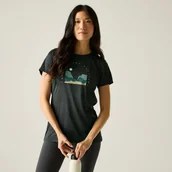 Koszulki i topy damskie - Regatta Koszulka damska Fingal Czarny, Rozmiar: 38 - miniaturka - grafika 1