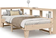 Łóżka dla dzieci i młodzieży - Łóżko z regałem, bez materaca, 90x200 cm, sosnowe - miniaturka - grafika 1