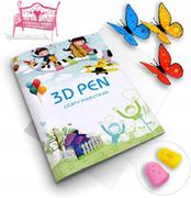 Zabawki kreatywne - DUŻA KSIĄŻKA Z SZABLONAMI DO DŁUGOPISU 3D ROZM. A4 - miniaturka - grafika 1