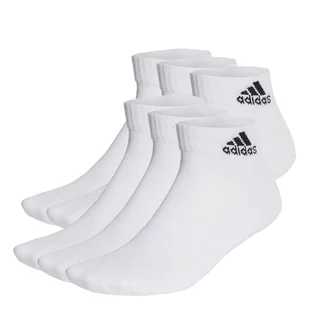 adidas Cushioned Sportswear Ankle Socks 6 Pairs, Rajstopy, Biały L, Wielbiciel Unisex - Rajstopy - miniaturka - grafika 1