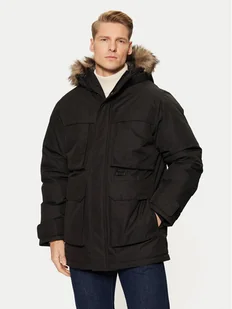Jack&Jones Parka Star 12256892 Czarny Regular Fit - Kurtki męskie - miniaturka - grafika 1