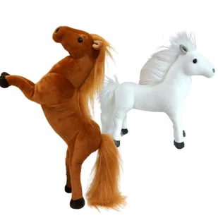 Pluszak Koń Konik Zabawka Maskotka Przytulanka Biały Lub Brązowy 30cm - Maskotki i pluszaki Pluszak Koń Konik Zabawka Maskotka Przytulanka Biały Lub Brązowy 30cm - Maskotki i pluszaki - miniaturka - grafika 1