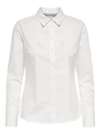 Bluzki damskie - ONLY Damska bluzka Onlfrida L/S Noos Ptm, biały, M - miniaturka - grafika 1