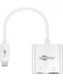 goobay Adapter USB-C na HDMI + USB-C PowerDelivery USBCHDMIPD - Złącza, przejściówki, adaptery - miniaturka - grafika 3