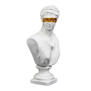 Figurka Popiersie Afrodyta Biało-Złota - Dekoracje domu - miniaturka - grafika 1