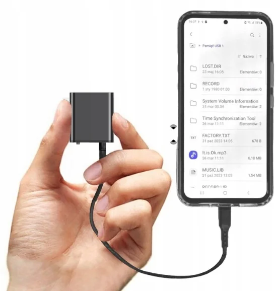 Dyktafon mini mały micro szpiegowski 32GB podsłuch draVires