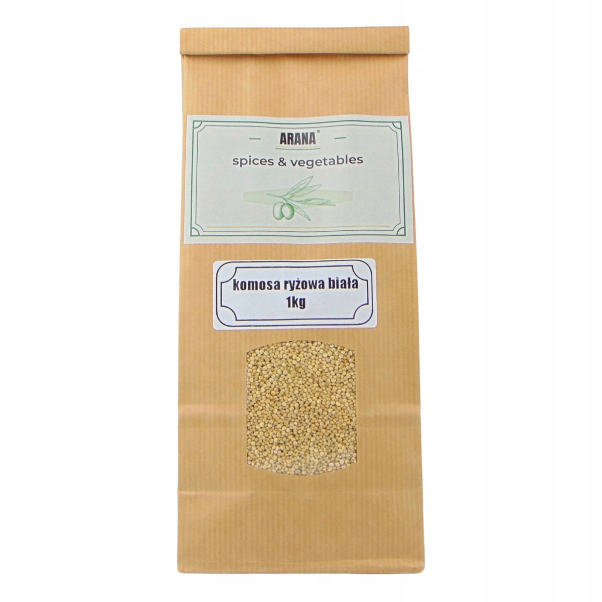 KOMOSA RYŻOWA BIAŁA 1 kg naturalna doskonała jakość
