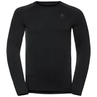 Longsleeve termoaktywny męski ODLO Performance Warm Bl Top Crew Neck - Koszulki sportowe męskie - miniaturka - grafika 1