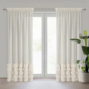 Eurofirany, Firana, FIR/CARLI/BEŻ 140x250 cm T - Firany - miniaturka - grafika 1