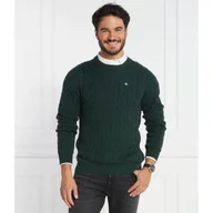 Swetry męskie - Gant Sweter | Regular Fit - miniaturka - grafika 1