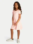 Sukienki i spódniczki dla dziewczynek - Tommy Hilfiger Sukienka codzienna Essential KG0KG08487 D Różowy Regular Fit - miniaturka - grafika 1