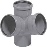 Magnaplast Czwórnik kątowy 67° kanalizacji wewnętrznej HTED 110mm 11450