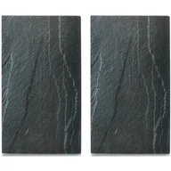 Pozostałe akcesoria kuchenne - Zeller Szklane płyty ochronne ANTHRACITE SLATE na kuchenkę $39 2 sztuki 26258 12D2 - miniaturka - grafika 1