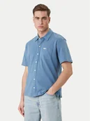 Koszule męskie - Guess Jeans Koszula M6GP02 KE731 Niebieski Regular Fit - miniaturka - grafika 1