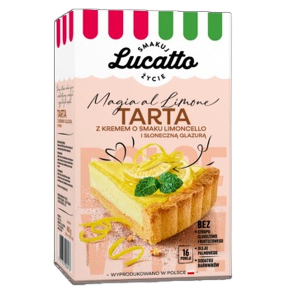 Tarta Limoncello kruchy spód z kremem limonkowym 400 g