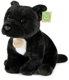 Maskotka Piesek Staffordshire Bull-Terrier Czarny - 30cm - Maskotki i pluszaki - miniaturka - grafika 1