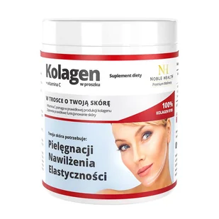 Noble Health Kolagen + Witamina C, 100 g - Włosy, skóra, paznokcie - miniaturka - grafika 1