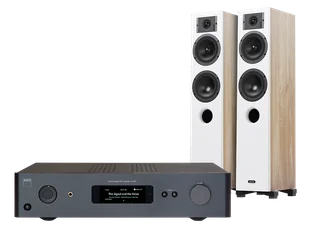 NAD C 379 (czarny) + Diva 5 (dąb) - Zestawy stereo - miniaturka - grafika 1