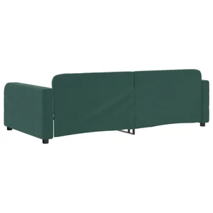 Sofa z funkcją spania, ciemnozielona, 90x200 cm, aksamitna Lumarko! - Łóżka Sofa z funkcją spania, ciemnozielona, 90x200 cm, aksamitna Lumarko! - Łóżka - miniaturka - grafika 6