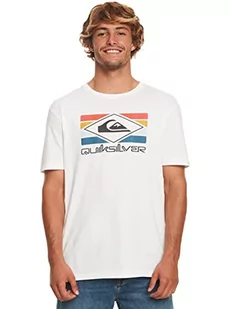 Quiksilver Podstawowa koszulka męska biała S - Koszulki męskie - miniaturka - grafika 1