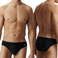 Kąpielówki męskie - Slipy Kąpielowe Męskie ATLANTIC Kąpielówki Dopasowane Szybkoschnące - XXL - miniaturka - grafika 1