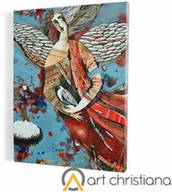 Ikony i obrazy sakralne - Anioł Stróż, wyjątkowy obraz religijny canvas - miniaturka - grafika 1