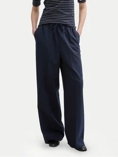 Tom Tailor Denim Spodnie materiałowe 1045693 Granatowy Regular Fit - Spodnie damskie - miniaturka - grafika 1