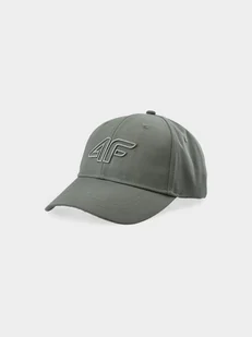 Czapka z daszkiem strapback uniseks 4FWAW24ACABU314-43S Zielony - Czapki i chusty sportowe męskie - miniaturka - grafika 1