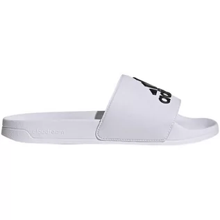 Klapki i japonki męskie - Klapki adidas Adilette Shower Slides U GZ3775 białe białe - grafika 1