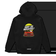 Odzież do sportów motorowych - Czarna bluza z kapturem BMW E36 WHY SO NEGATIVE?-3XL - miniaturka - grafika 1