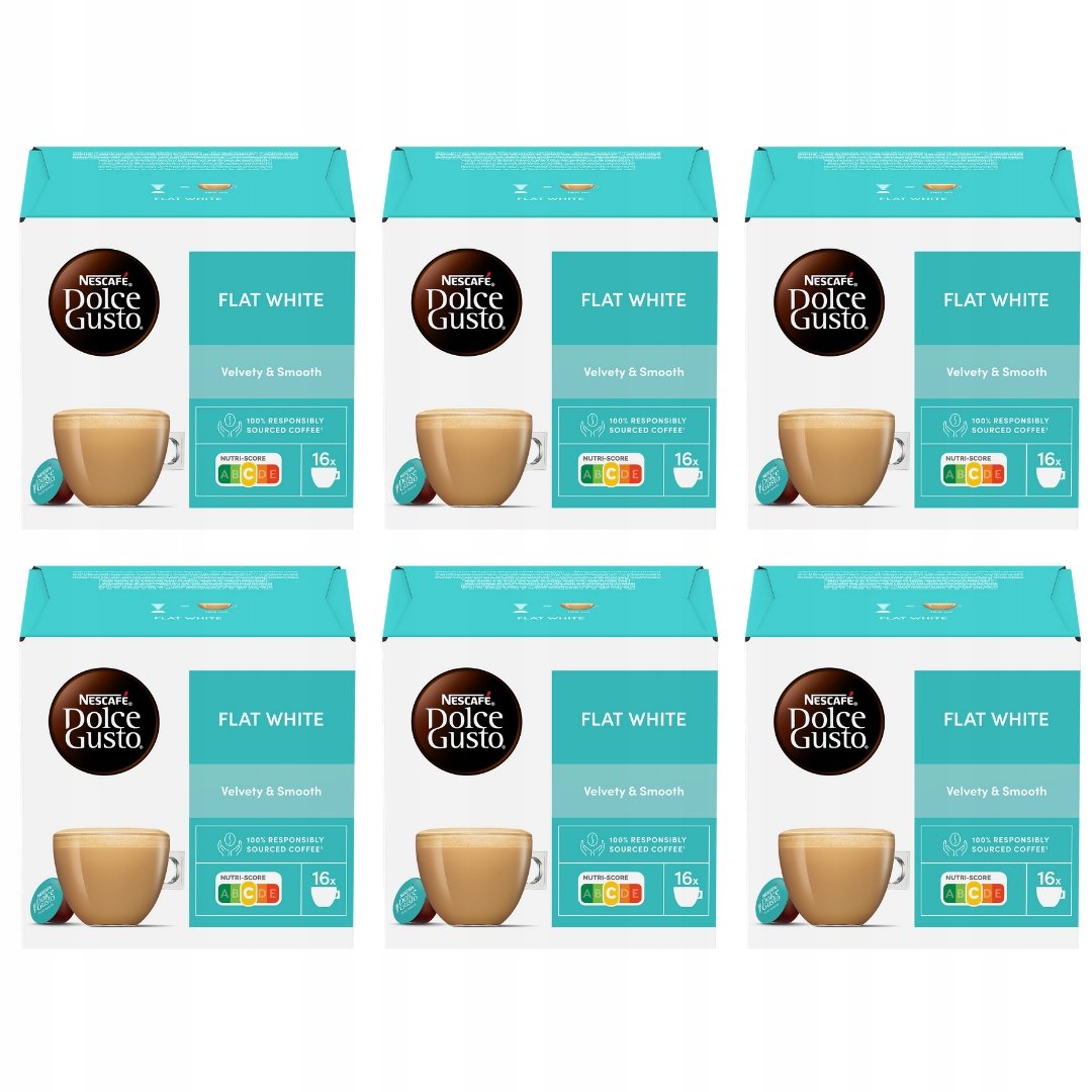 Nescafe Dolce Gusto Kawa Flat White 6x 16 kapsułek