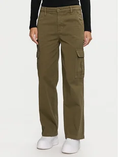 Guess Jeans Spodnie cargo W4YB61 WGCV1 Khaki Relaxed Fit - Spodnie sportowe damskie - miniaturka - grafika 1