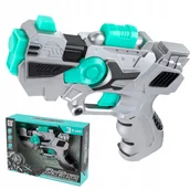 Zabawki militarne - Pistolet zabawka na baterie światło dźwięk - miniaturka - grafika 1