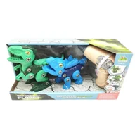 Mały naukowiec - DUŻY ZESTAW DINOZAURÓW DO SKRĘCANIA Z WKRĘTARKĄ I ŚRUBOKRĘTEM DINOZAUR DINO - miniaturka - grafika 1