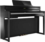 Instrumenty klawiszowe - Roland HP 704 PE pianino cyfrowe kolor czarny połysk - miniaturka - grafika 1