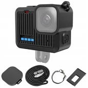 Akcesoria do kamer sportowych - Zestaw Futerał Etui Obudowa Osłona Dekielek Klapka Pasek Gopro Hero 4k 2024 / Pu717b - miniaturka - grafika 1