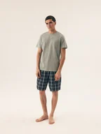 Piżamy damskie - Piżama męska Dexter Henderson bladozielony, granatowy L - miniaturka - grafika 1