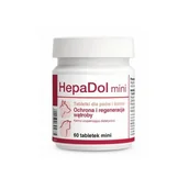 Suplementy i witaminy dla psów - DOLFOS CANIS/CAT HEPADOL MINI 60 TABL. - miniaturka - grafika 1
