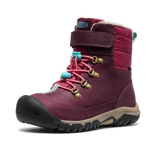 KEEN Wodoodporne śniegowce dziecięce Kanibou unisex, Figa różowa lemoniada, 39 EU