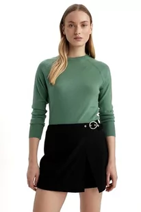 DeFacto Damski sweter Tricot, zielony, XS - Swetry damskie - miniaturka - grafika 1