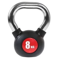Kettlebell - HMS KGC08 KETTLEBELL GUMA Z CHROMOWANĄ RĄCZKĄ 8 KG 1AB-17-6-198 - miniaturka - grafika 1